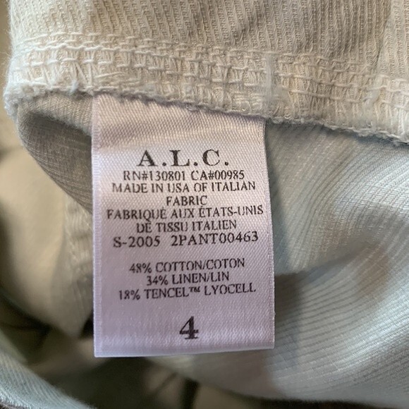 NWOT A.L.C. | Davidson Bleached Blue Marble Shorts 4 - Picture 9 of 9